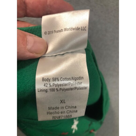 Christmas Sweatshirt Light Up Snoopy Size XL Battery Holiday Theme Ugly Party - Picture 7 of 8